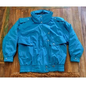 Tyrolia By Head Womens Zip Up Collared Ski Jacket Large Blue Pre-owned (B3-47)